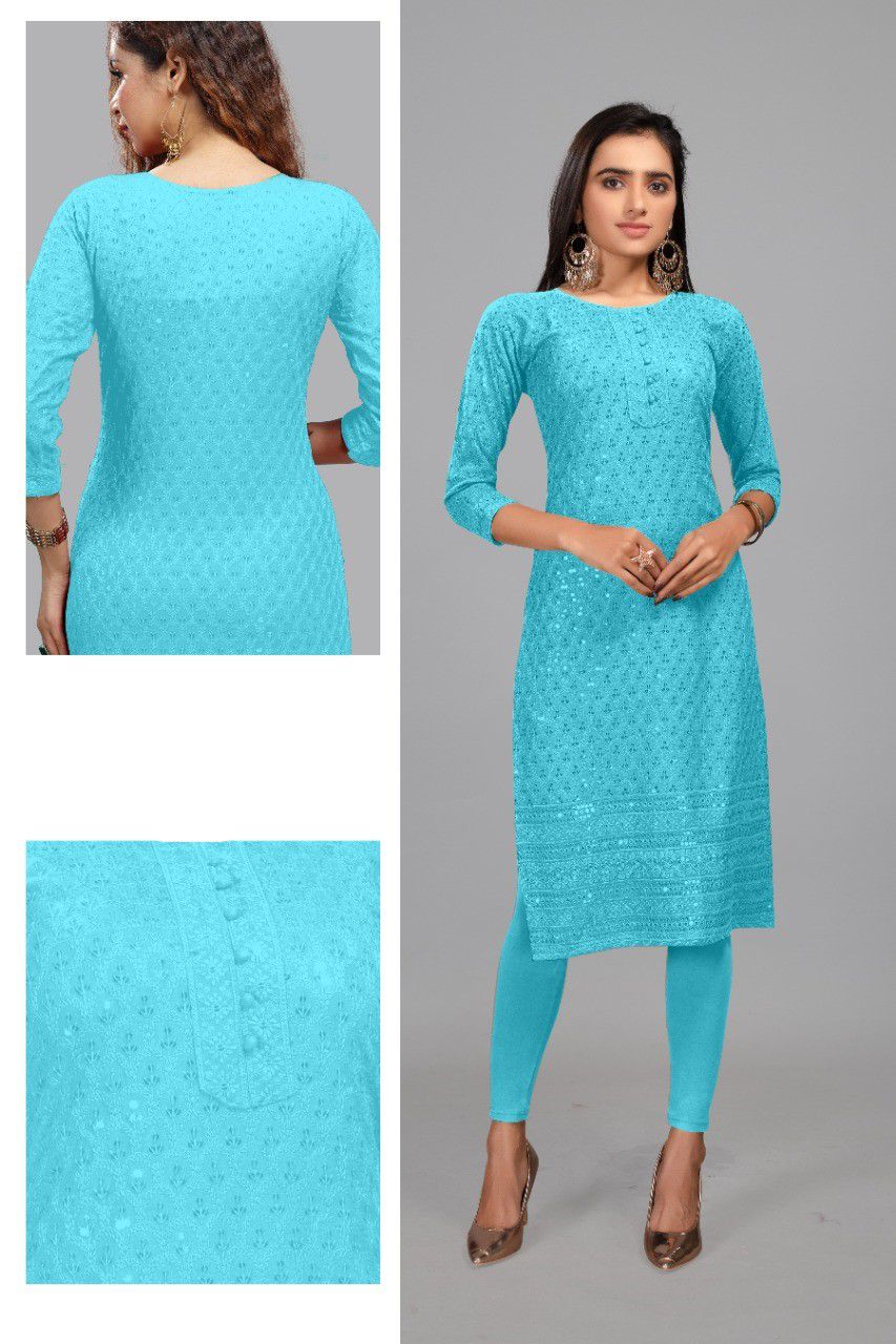 Golden Crush Fancy Designer Ethnic Wear Rayon Kurtis Collection